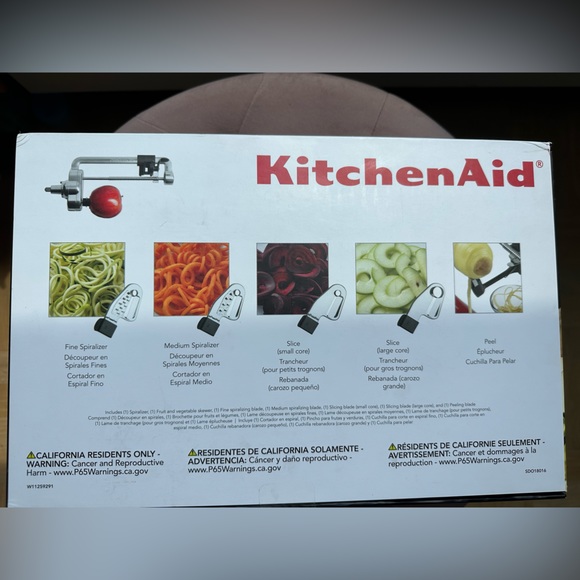 Kitchen Aid Spiralizer Stand Mixer Attachment KSM1APC ( Brand new in the box) - Picture 1 of 5